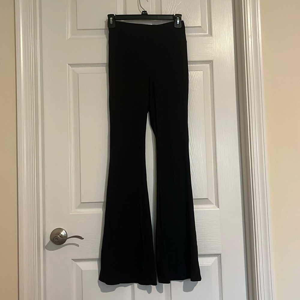 High-waisted flare pants